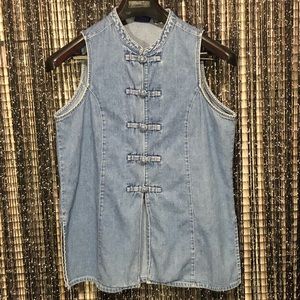 Vintage Gap womens size small sleeveless button up